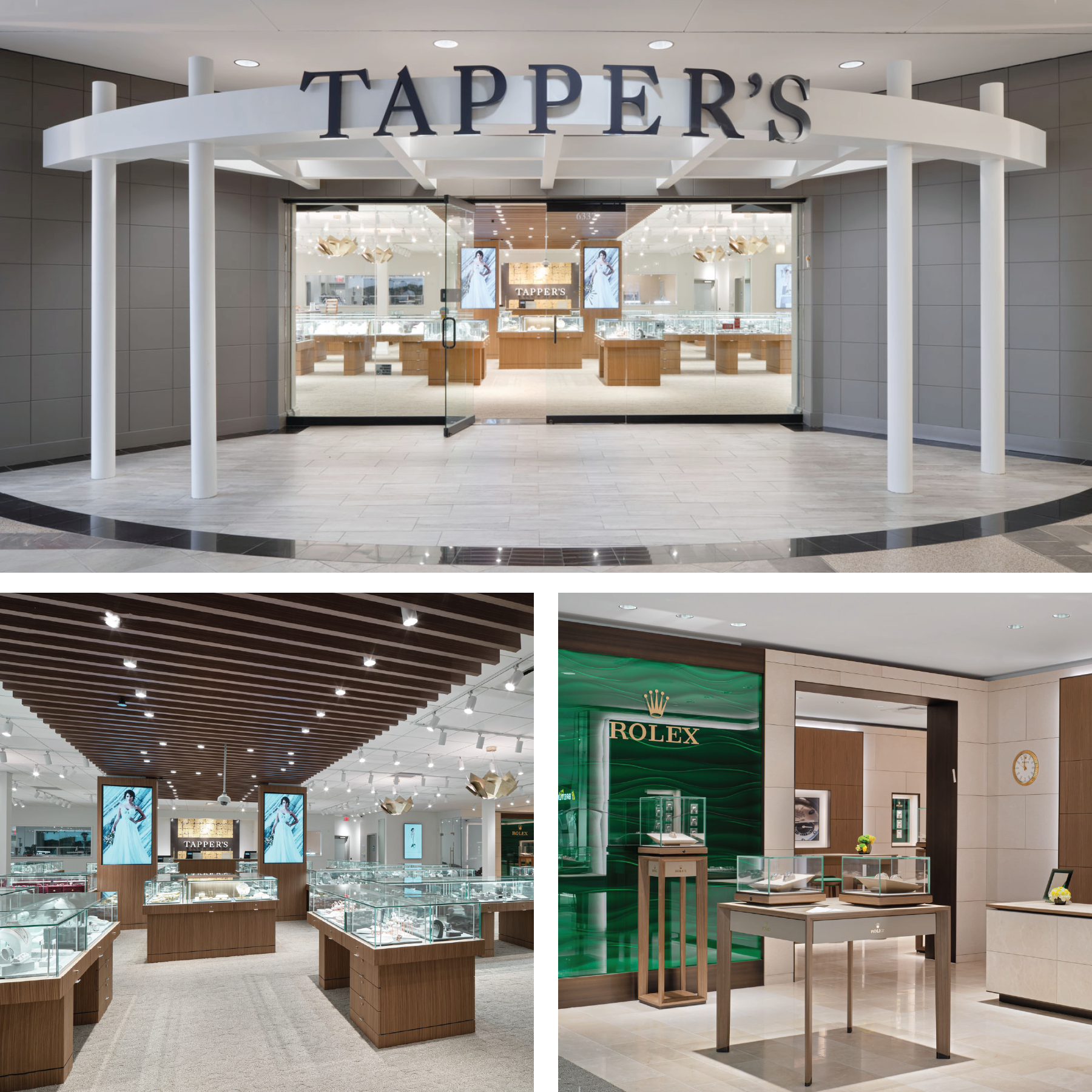 Tapper's Orchard Mall 2020 Remodeled Showroom with a Rolex Shop in Shop