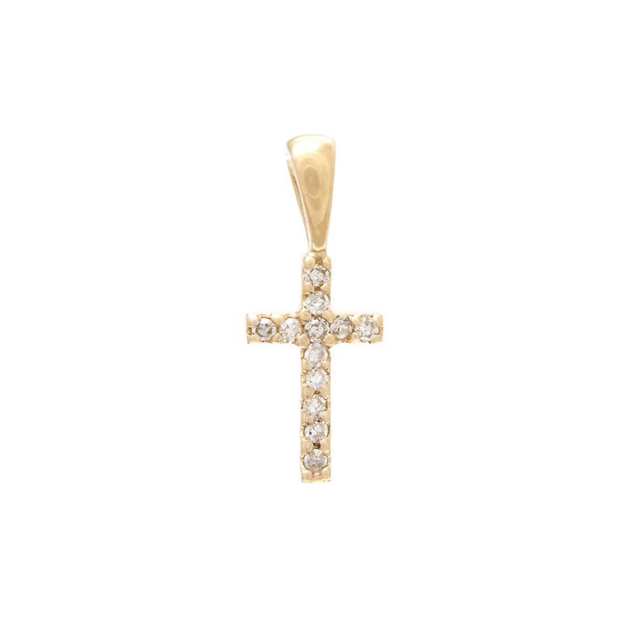 Diamond cross deals pendant 14k gold