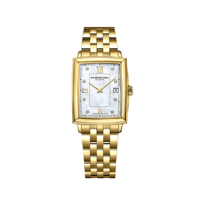 25mm Toccata Diamond Markets Mother of Pearl Dial Gold Watch