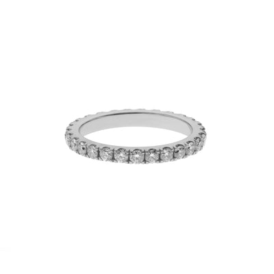 Micropave Cutdown Eternity Band with 28 Round Diamonds