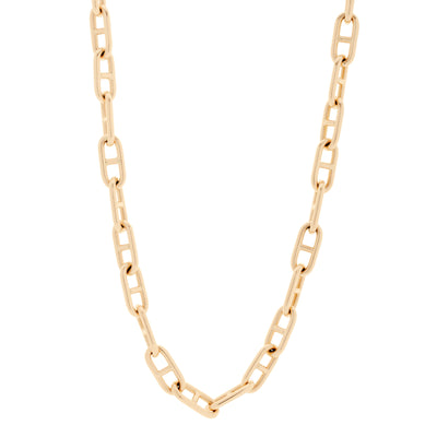 18in Jumbo Trendy Chunbky H Link Chain in 14K Yellow Gold