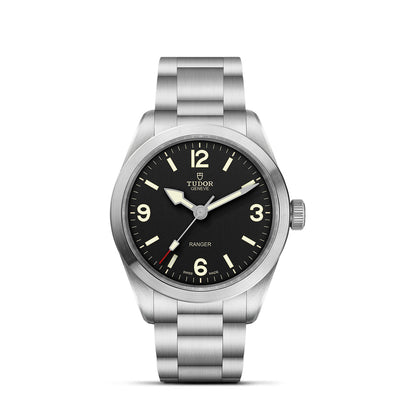 39mm Ranger Steel Black Domed Dial Watch by Tudor | M79950-0001