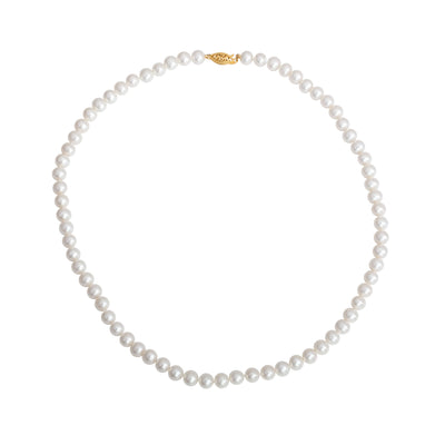 18" Strand if 6-6.5MM Freshwater Pearls in 14K Yellow Gold