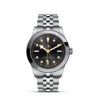 39MM Black Bay Steel Anthracite Dial with Diamond Hour Markers Watch by Tudor | M79660-0004