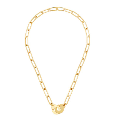 16" Menottes Necklace in 18K Yellow Gold