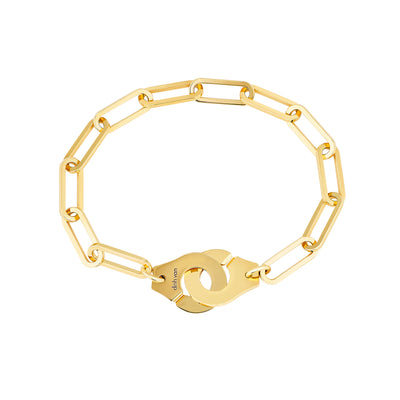 8" Menottes Bracelet in 18K Yellow Gold