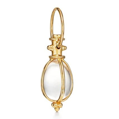 Extra Small Original Rock Crystal Amulet in 18K Yellow Gold