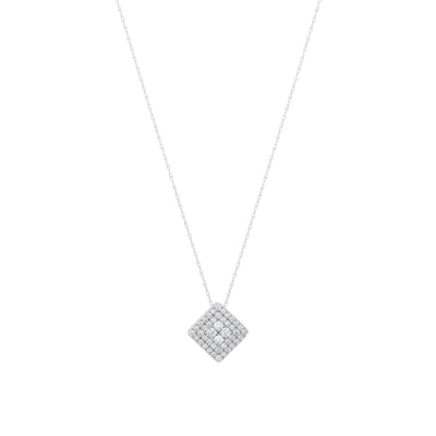 18" Diamond of Diamonds Lab Grown Pendant Necklace in 14K White Gold