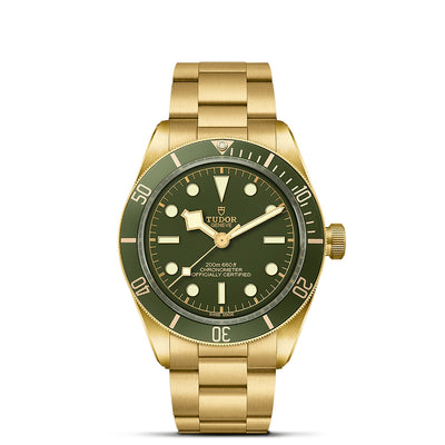 Black Bay GMT 58 39mm 18K Yellow Gold Green Dial and Green Bezel