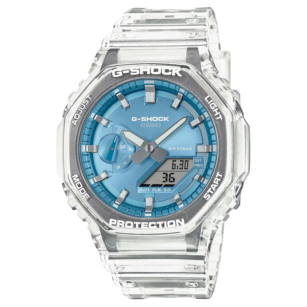 G-SHOCK ANA-DIGI 2100 Series Sky Blue Watch | 48.5MM | GA2100BM-7A2