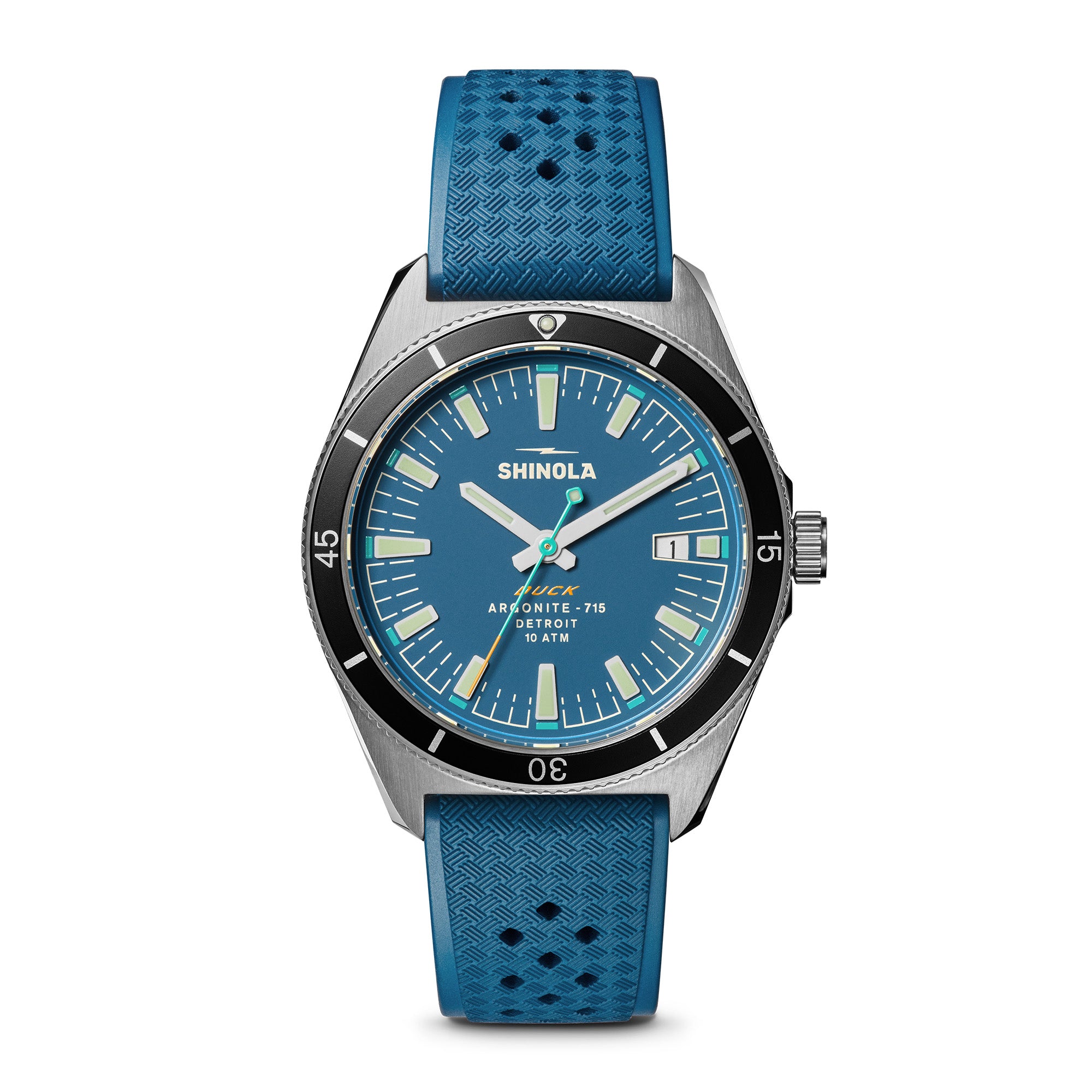 Shinola The Duck Stainless Steel, Blue Dial Watch 40MM 20301731