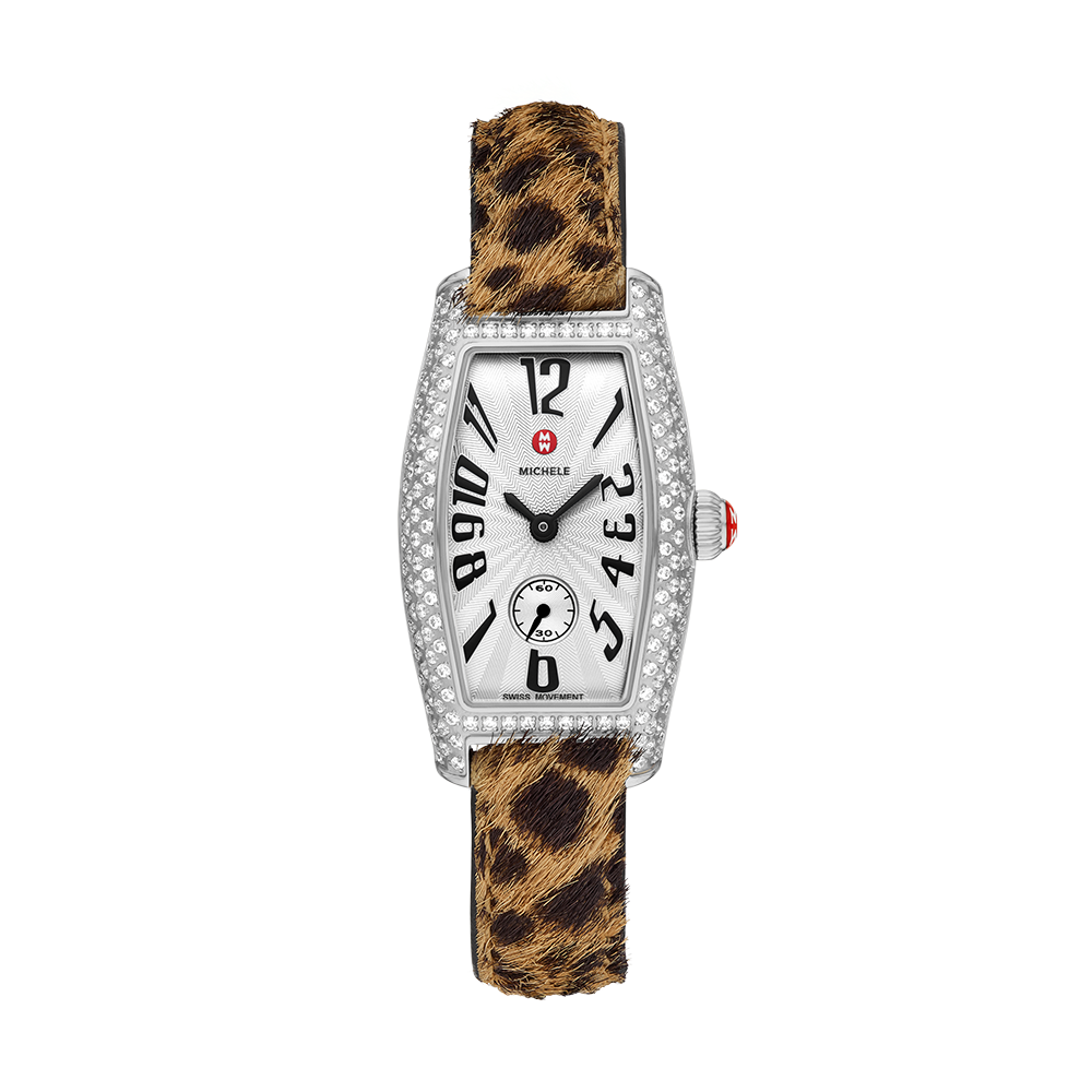 Special Edition Coquette Diamond Stainless Steel Leopard Print Pony Ha