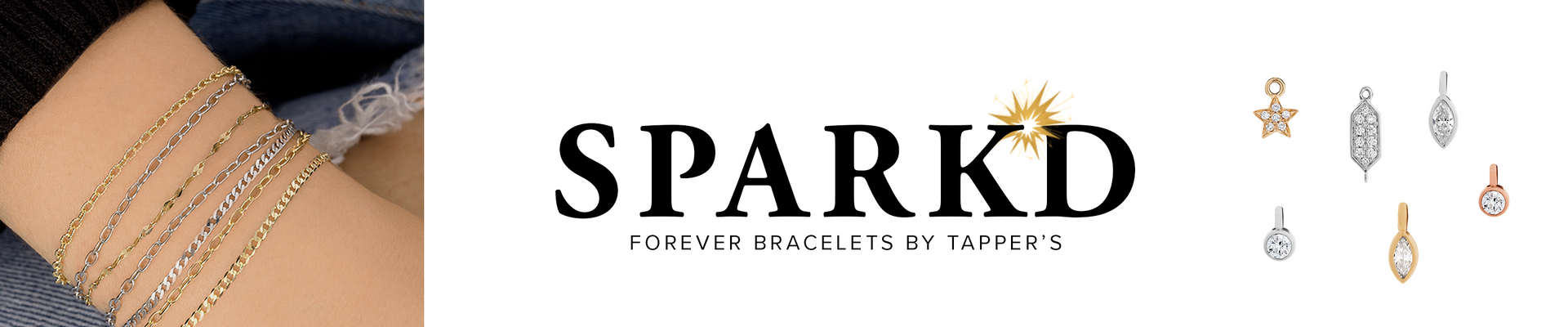 Spark'd  Permanent Bracelets by Tapper's
