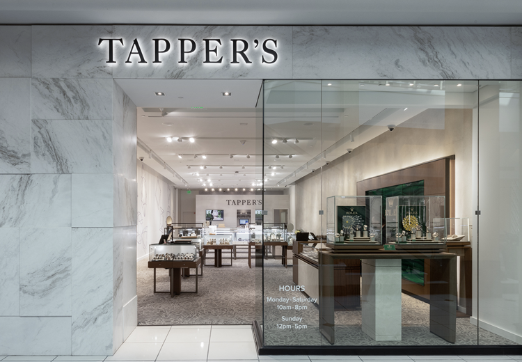 Tapper's temporary location at Sommerset Collection in Troy, Michigan