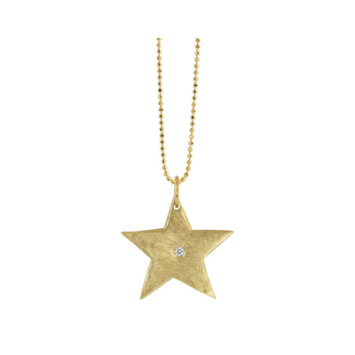 14 KARAT "AURA" BABY STAR CHARM WITH DIAMOND - Tapper's Jewelry 
