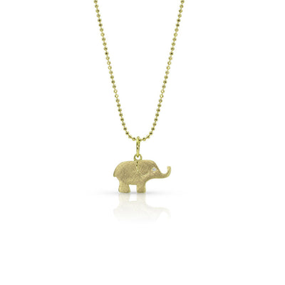 14 KARAT "ELLO" DIAMOND BABY ELEPHANT CHARM - Tapper's Jewelry 