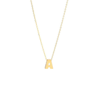 14K GOLD A INITIAL NECKLACE - Tapper's Jewelry 