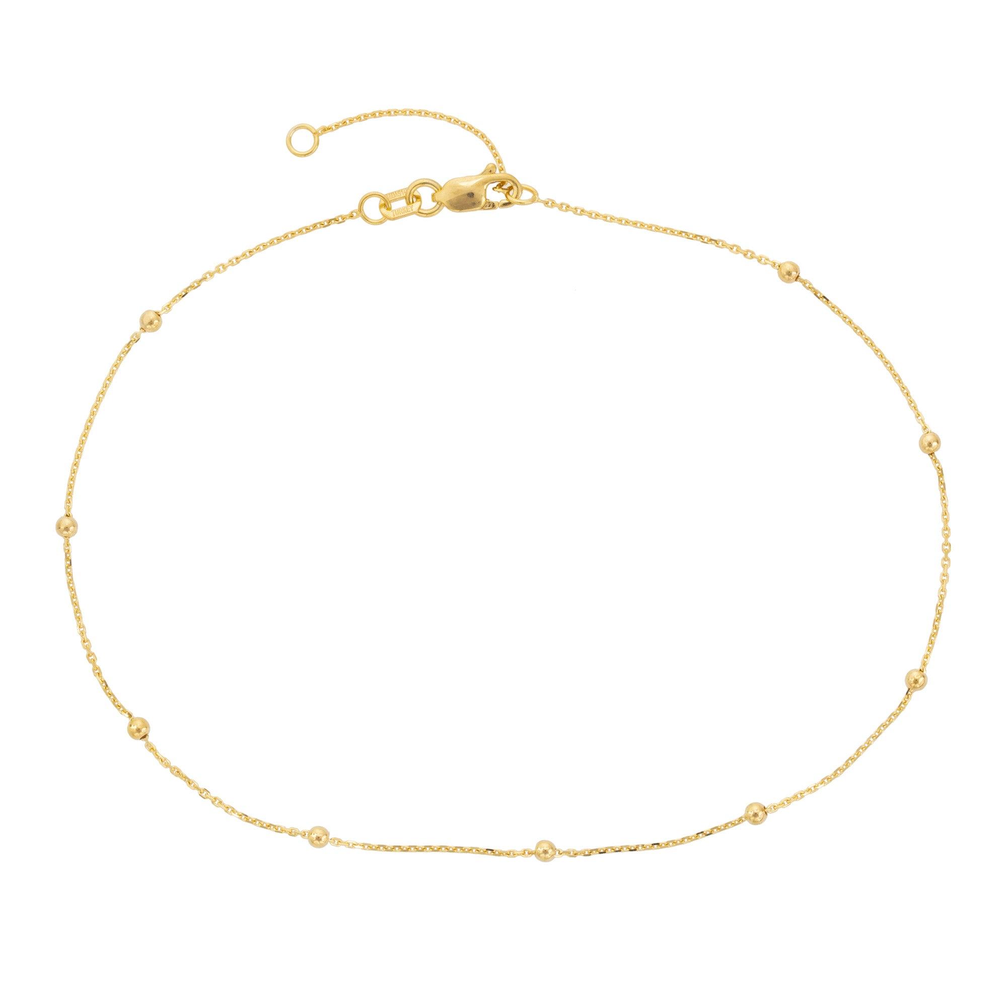 Julez Bryant 14k Gold Ball Chain Bracelet