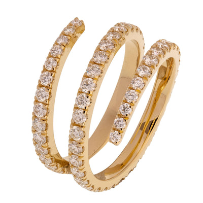 14K GOLD DIAMOND WRAP RING - Tapper's Jewelry 
