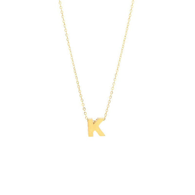 14K GOLD K INITIAL NECKLACE - Tapper's Jewelry 