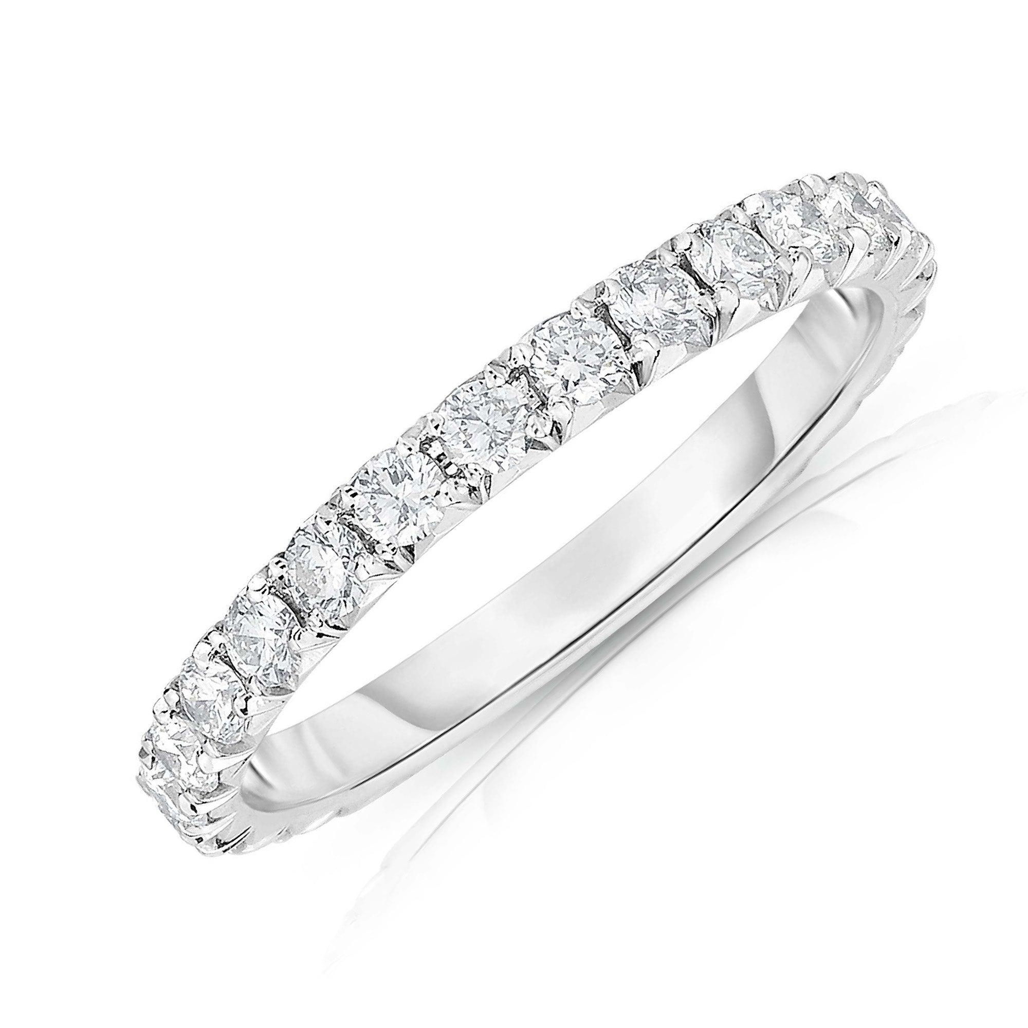 Diamond eternity ring 18ct white gold Clearance