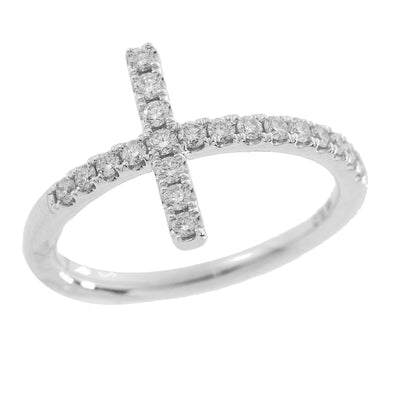 14K White Gold Diamond Ring - Tapper's Jewelry 