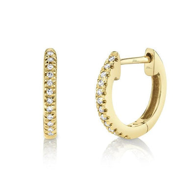 14K Yellow Gold Diamond Earrings - Tapper's Jewelry 
