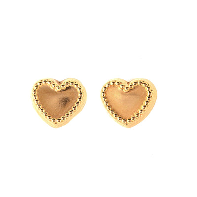 18K GOLD HEART EARRINGS - Tapper's Jewelry 