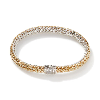 18K Sterling Silver/Yellow Diamond Bracelet - Tapper's Jewelry 