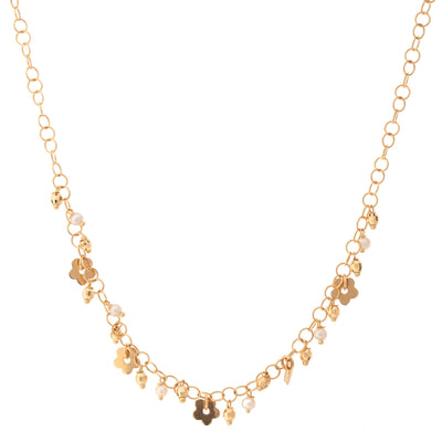18K Yellow Gold Cultured Pearl Necklace - Tapper's Jewelry 