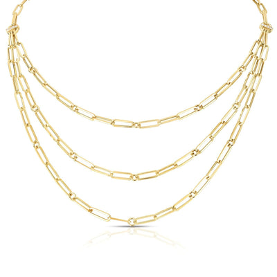 18K Yellow Gold Diamond Necklace - Tapper's Jewelry 