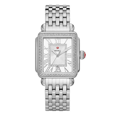 33MM   Stainless Steel DECO MADISON Watch - Tapper's Jewelry 