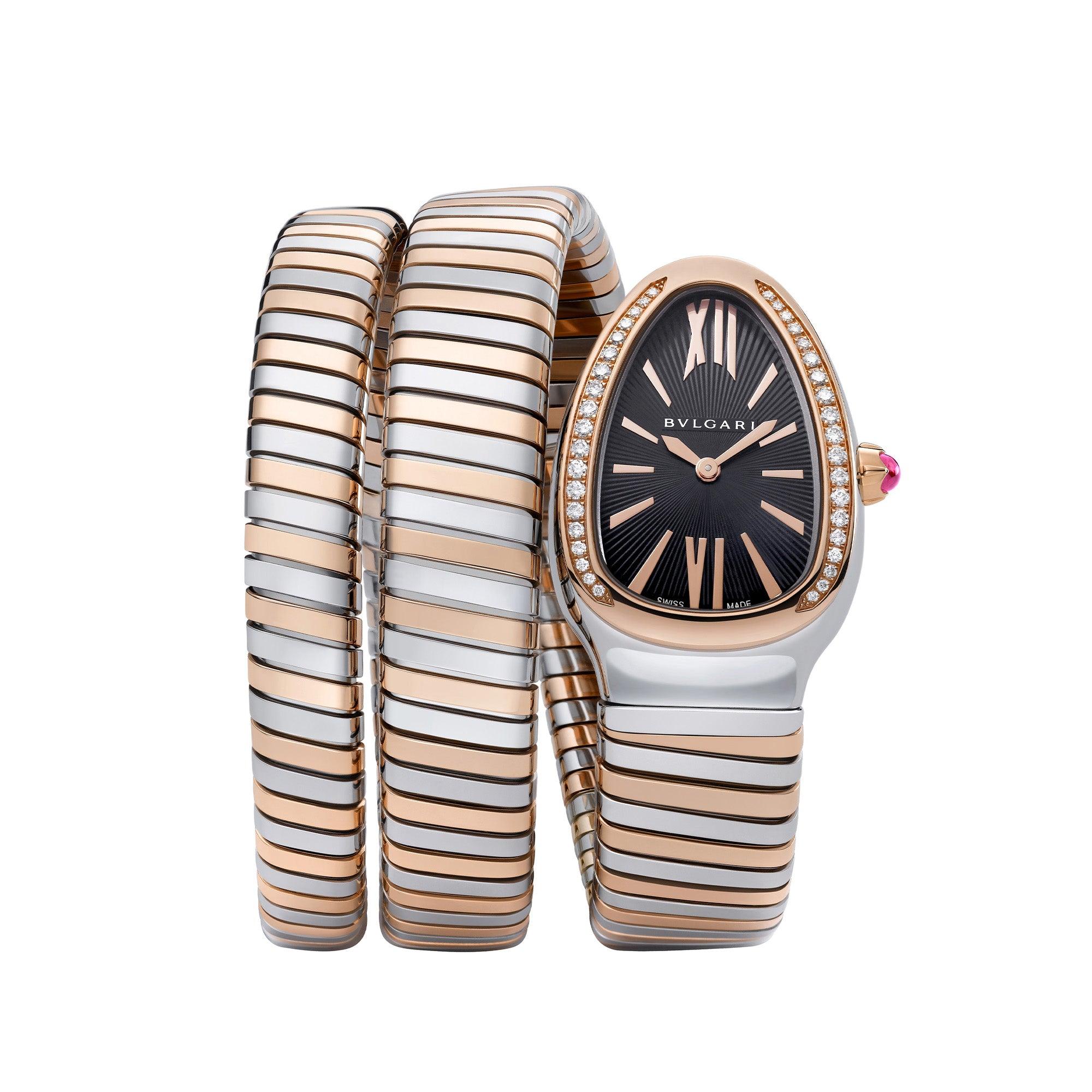 bvlgari snake watch gold