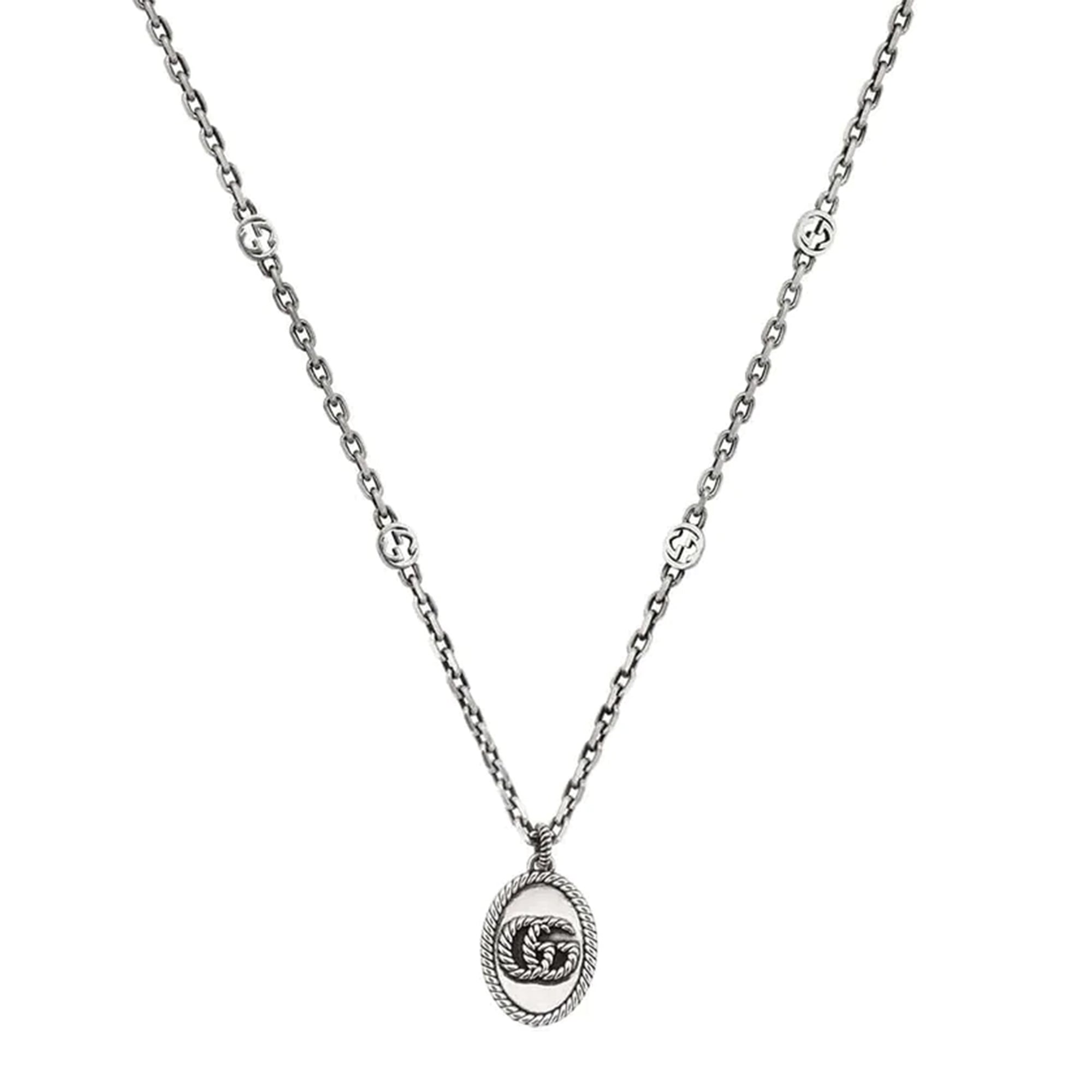 GG Medallion Necklace in Sterling