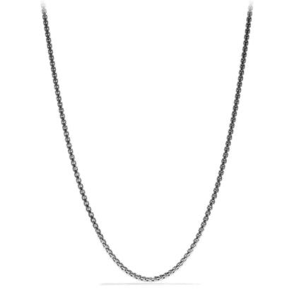 Box Chain Necklace in Sterling Silver, 3.6mm