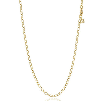 24" Extra Small Oval Chain in 18K Yellow Gold