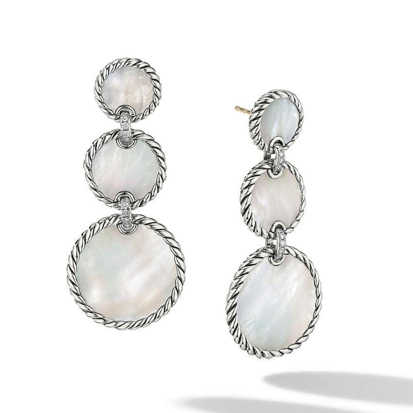 Triple Drop Pearl Earrings