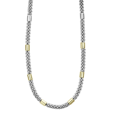GOLD STATION CAVIAR NECKLACE - Tapper's Jewelry 