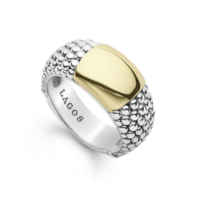 GOLD STATION CAVIAR RING - Tapper's Jewelry 