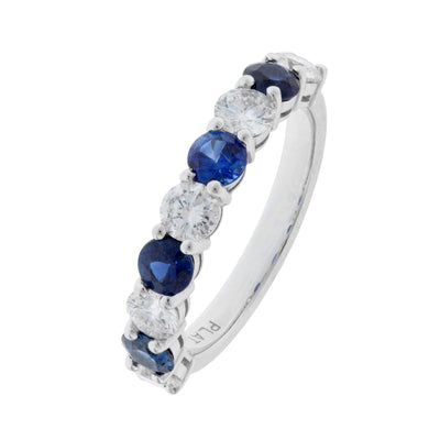 PL Platinum Sapphire and Diamond  Ring - Tapper's Jewelry 