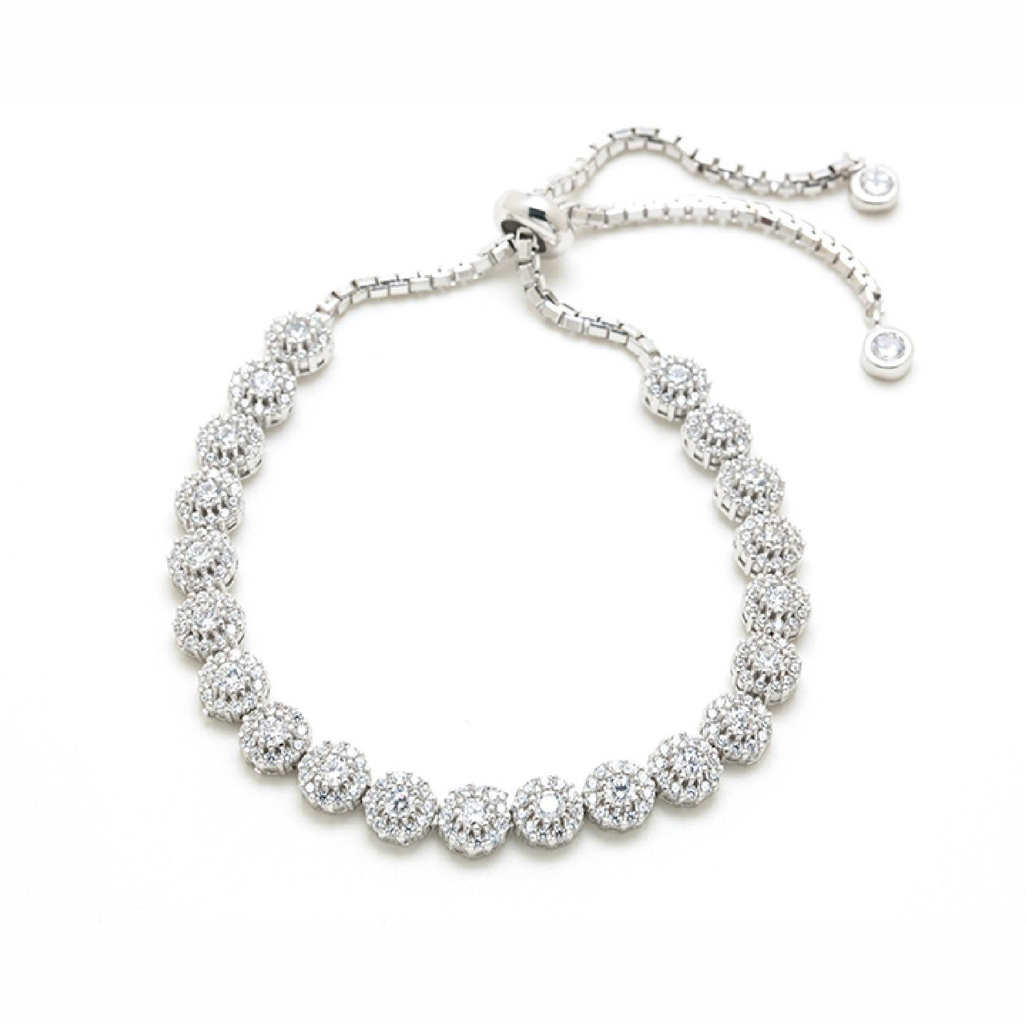 Sterling silver cubic zirconia shop bracelet