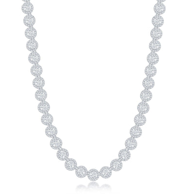 STERLING SILVER CUBIC ZIRCONIA NECKLACE - Tapper's Jewelry 