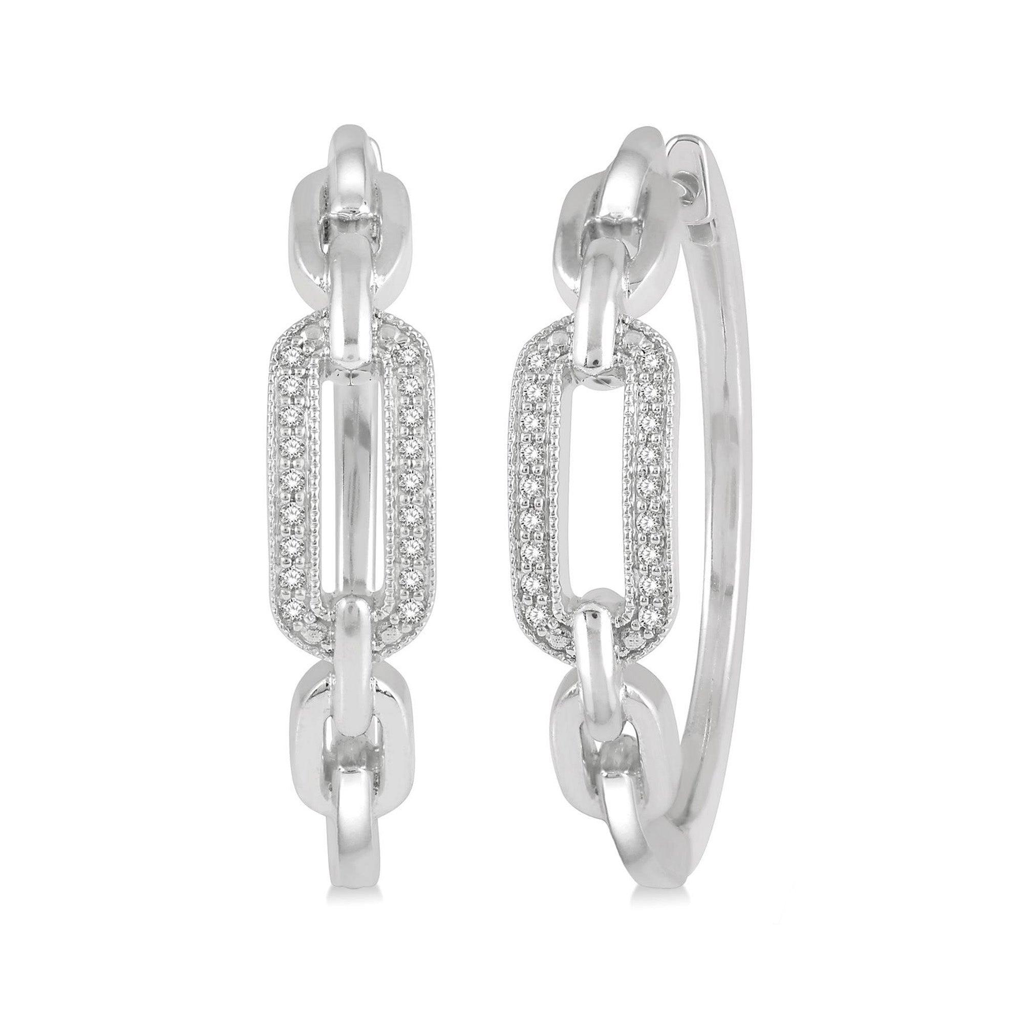 Euphoria Silver Disc Hoop Earrings main image 1