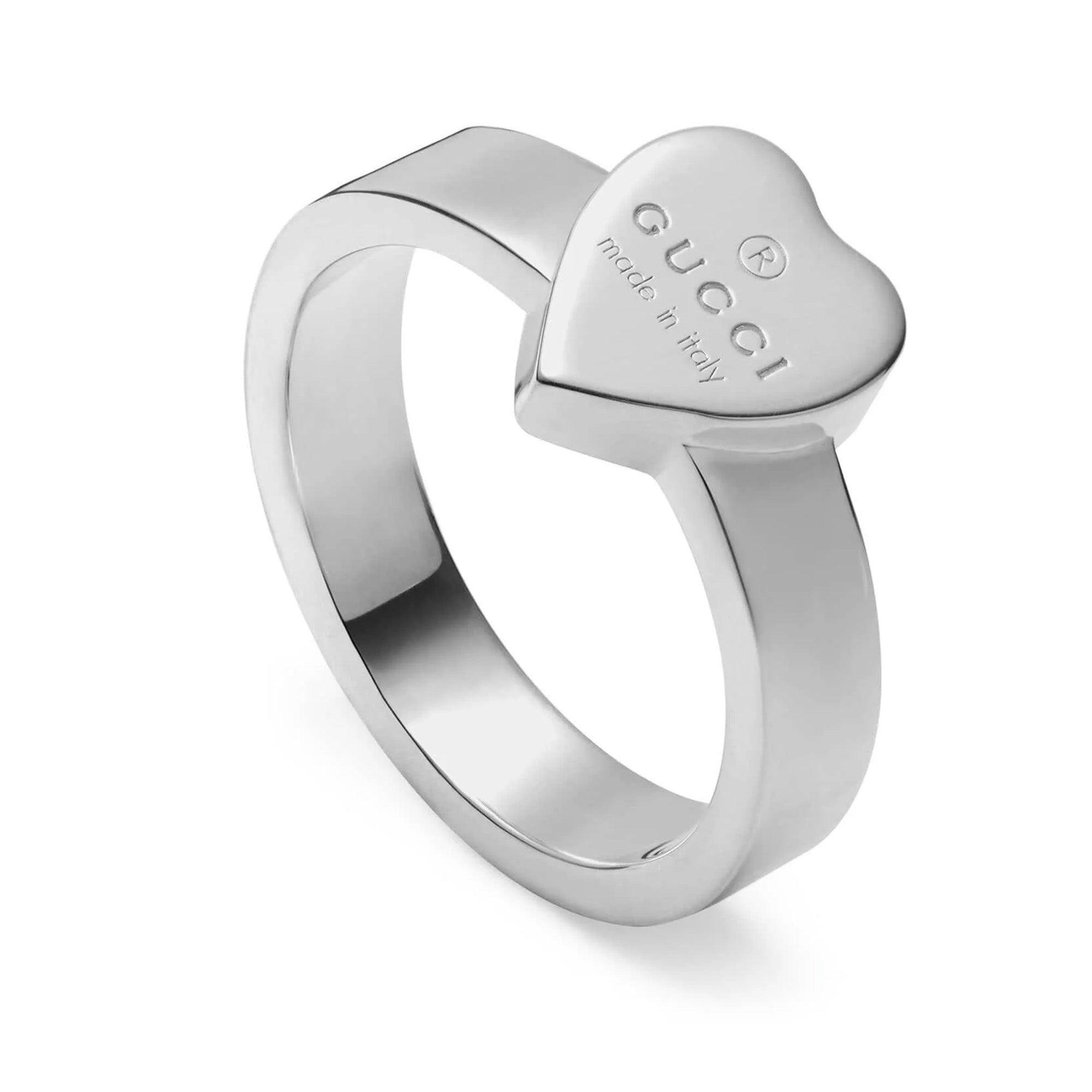 Gucci Stainless Steel Heart Ring