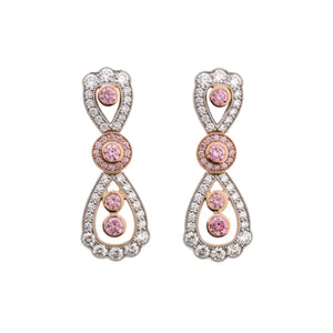 Argyle Pink Diamond Earrings - Tapper's Jewelry 