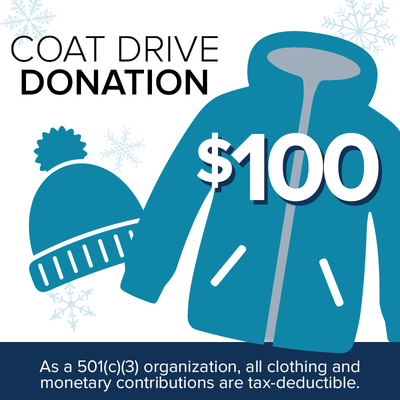 $100 Donation to Tapper’s Coat Drive