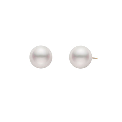 14K White Gold Cultured Pearl Earrings