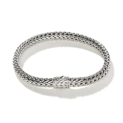 Sterling Silver Hand Woven Chain Bracelet