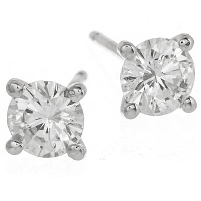 14K White Gold Earrings
