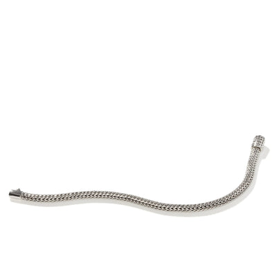 Classic Woven Chain Bracelet in Sterling Silver